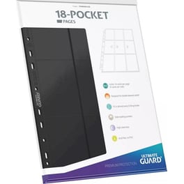 Ultimate Guard 18-pocket Pages Side-loading Black (10 Pack)