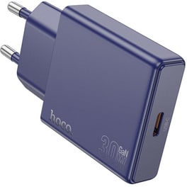 Φορτιστής Πρίζας Hoco N44 Biscuit Ultra Thin USB-C 30W - Titanium Blue