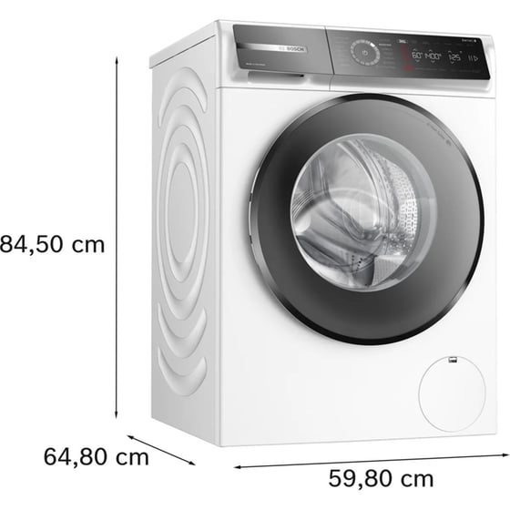 BOSCH WGB25411GR 10 kg 1.400 Στροφές Λευκό με Wi-Fi Πλυντήριο Ρούχων image 9