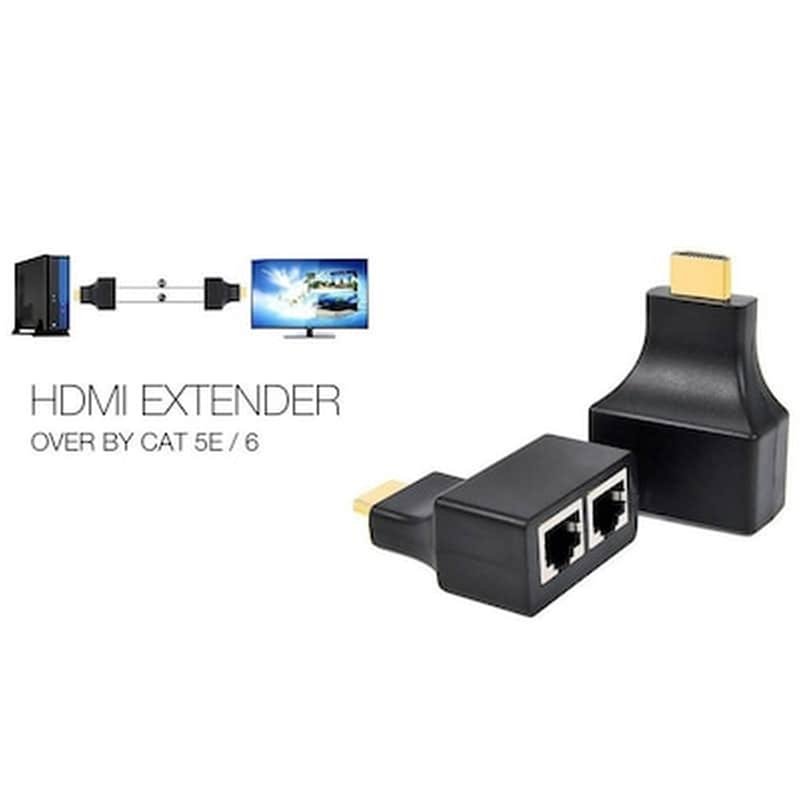 OEM Hdmi Extender Μέσω Καλωδίου Utp Cat-5e/6 Έως 30 Μέτρα 1080p 3d Oem