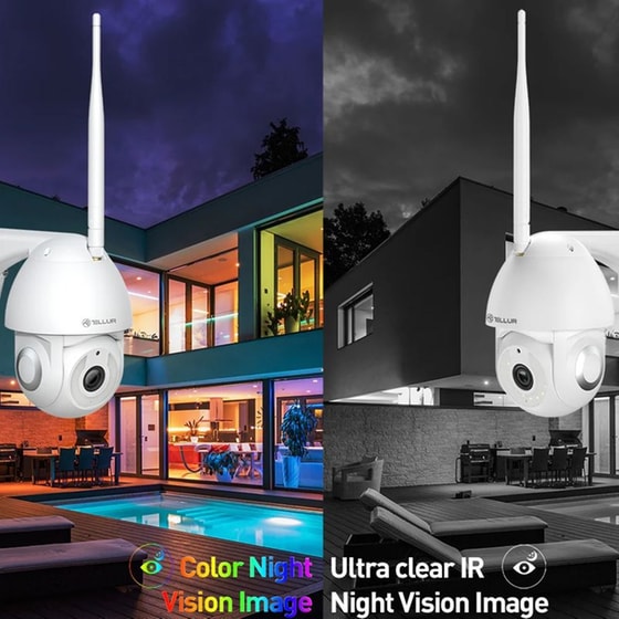 Tellur Smart Wifi Outdoor Camera Έξυπνη Ip Κάμερα Εξωτερικού Χώρου Wifi Σε Λευκό Χρώμα, Ultrahd, Ptz, Autotracking, 3mp image 8