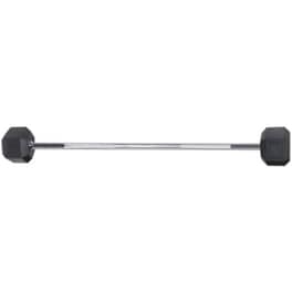 Μπάρα Ενδυνάμωσης με Fixed Βάρος Amila 120 cm 20 kg - Ασημί