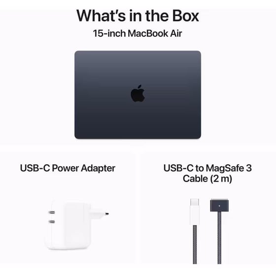 Apple MacBook Air with M3 Chip 15.3''QHD (Apple M3/16GB/256GB SSD/MacOs) Midnight image 8