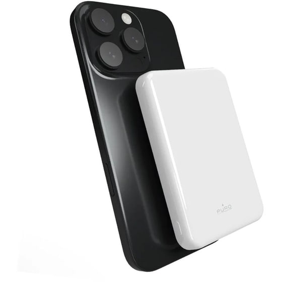 PowerBank Puro Magnetic5.000mAh Slim - White image 1