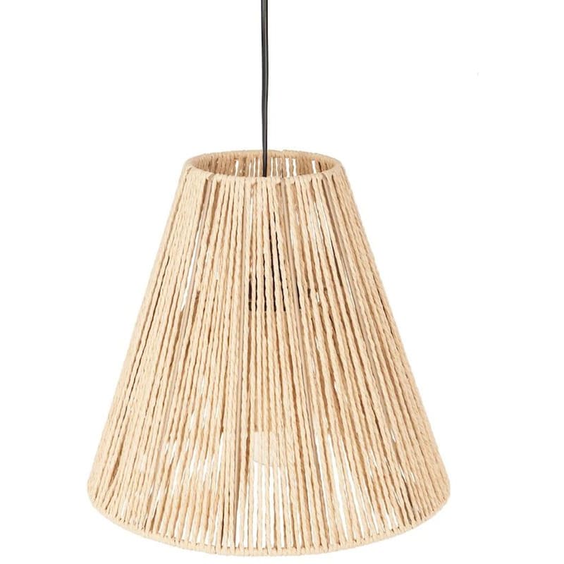 SPITISHOP Φωτιστικό Οροφής Μονόφωτο Spitishop A-s Giada Natural Rope 157702 Χάρτινο - Μπεζ
