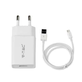 Σετ Φόρτισης V-tac 18W 3A with cable Micro Usb - White