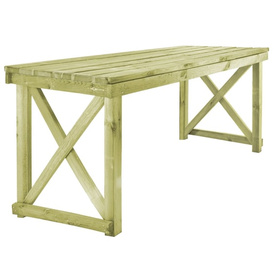 Τραπέζι Εξωτερικού Χώρου VidaXL από Ξύλο 160x79x75 cm - Καφέ image 0