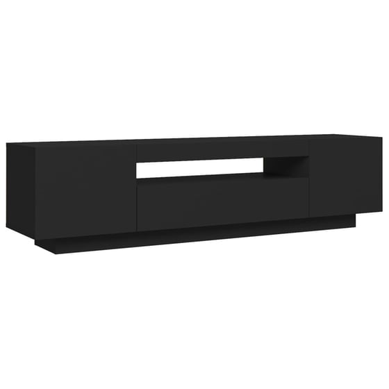 Έπιπλο Τηλεόρασης VidaXL από Μοριοσανίδα 160x35x40cm  - Μαύρο image 7