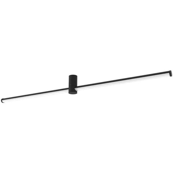 Φωτιστικό Πλαφονιέρα Viokef Longo 4279300 από Ακρυλικό/Αλουμίνιο - Μαύρο image 0