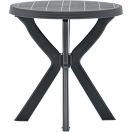 Τραπέζι Εξωτερικού Χώρου Bistro VidaXL από Πλαστικό φ70x72 cm - Ανθρακί