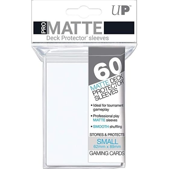 Ultra Pro Small Matte Sleeves White 60 Τμχ image 0