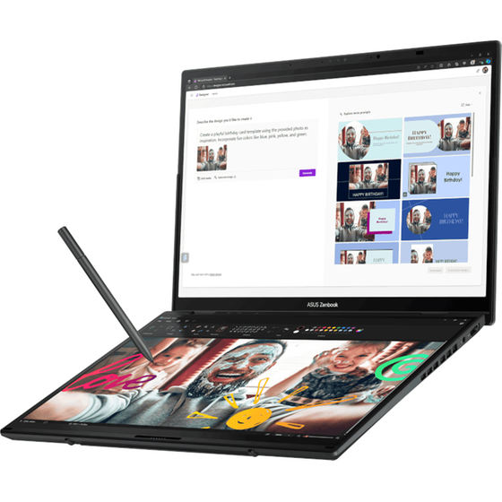 Asus ZenΒook Duo UX8406MA-OLED-PZ192X 14'' 3K OLED (Core Ultra 7-155H/16GB/1TB SSD/Arc Graphics/Win11Pro) Laptop image 1