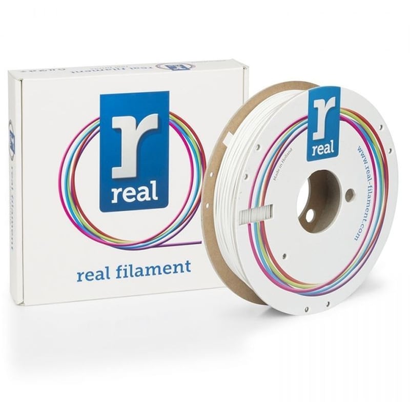 REAL FILAMENTS REAL FILAMENTS νήμα 3D εκτυπωτή PLA Matte - 0.5kg 1.75mm - Λευκό