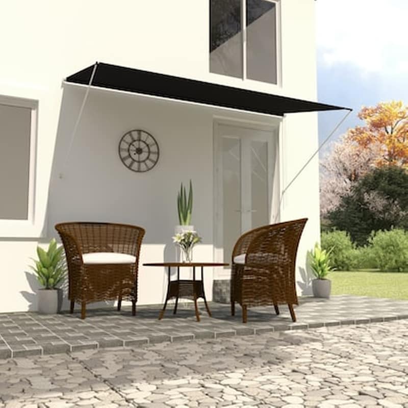 Τέντα Vidaxl Συρόμενη 250x150cm - Ανθρακί