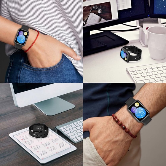 Λουράκι Σιλικόνης για Huawei Fit 2 Active - Πράσινο Σκούρο image 3