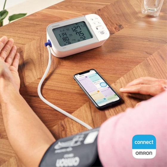 Ψηφιακό Πιεσόμετρο Omron Μπράτσου X7 Smart HEM-7361T-ESL με Bluetooth και Ανίχνευση Αρρυθμίας Λευκό image 8