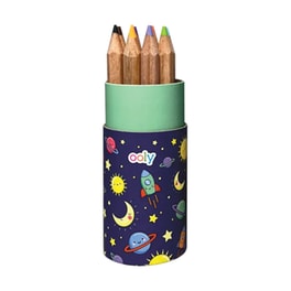 Ξυλομπογιές Ooly Draw & Doodle Mini Space + Ξύστρα 12 Τεμάχια