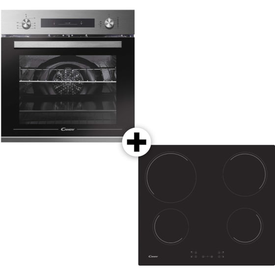 Eντοιχιζόμενο Σετ Φούρνος και Εστία  CANDY FCP602X E0E/E & CH64CCB 65 Lt Inox image 0