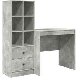 Γραφείο VidaXL 125,5x50x127 cm - Γκρι Σκυροδέματος (2 τεμ.)