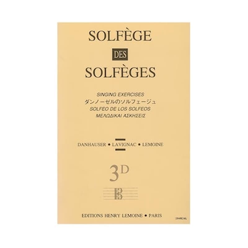 HENRY LEMOINE Solfege Des Solfeges 3d