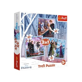 Παιδικό Σετ Παζλ Trefl 3 In 1 Frozen 2 (20/36/50 Κομμάτια)