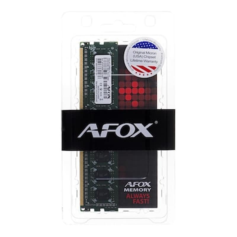 AFOX Μνήμη Ram Afox AFLD38BK1L DDR3 8GB 1600MHz Udimm για Desktop