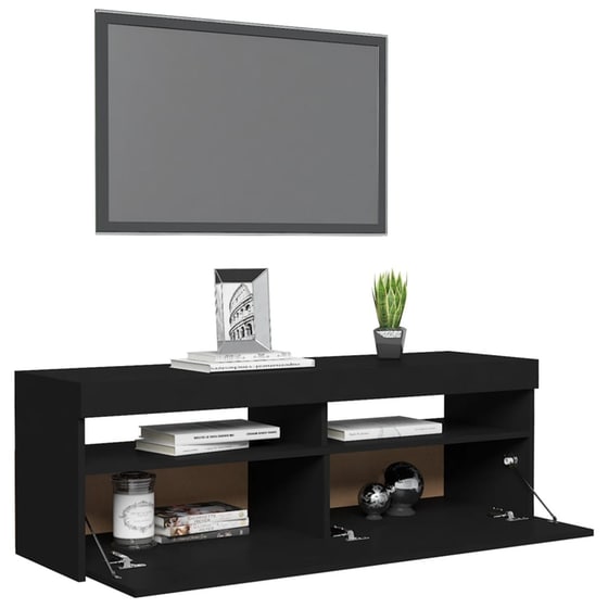 Έπιπλο Τηλεόρασης VidaXL από Μοριοσανίδα 120x35x40cm  - Μαύρο image 6