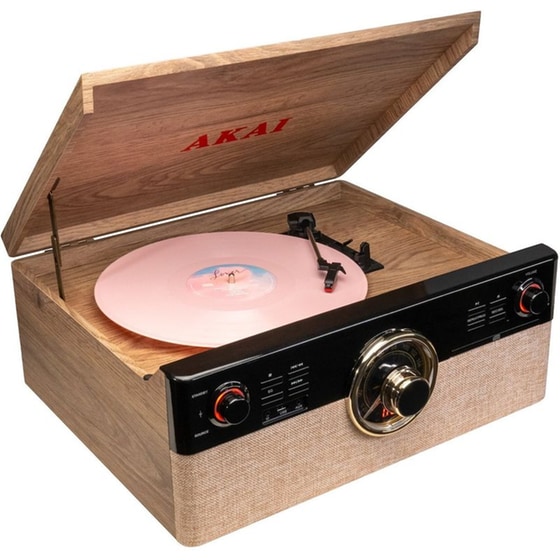 Πικάπ Αkai ATT-300CC Με ενσωματωμένα Ηχεία - Wood image 2