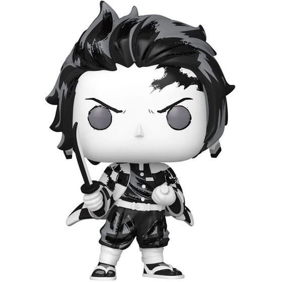 Funko Pop! Animation: Demon Slayer - Tanjiro Kamado (Sumi-Ink) #2190 Vinyl Figure image 0