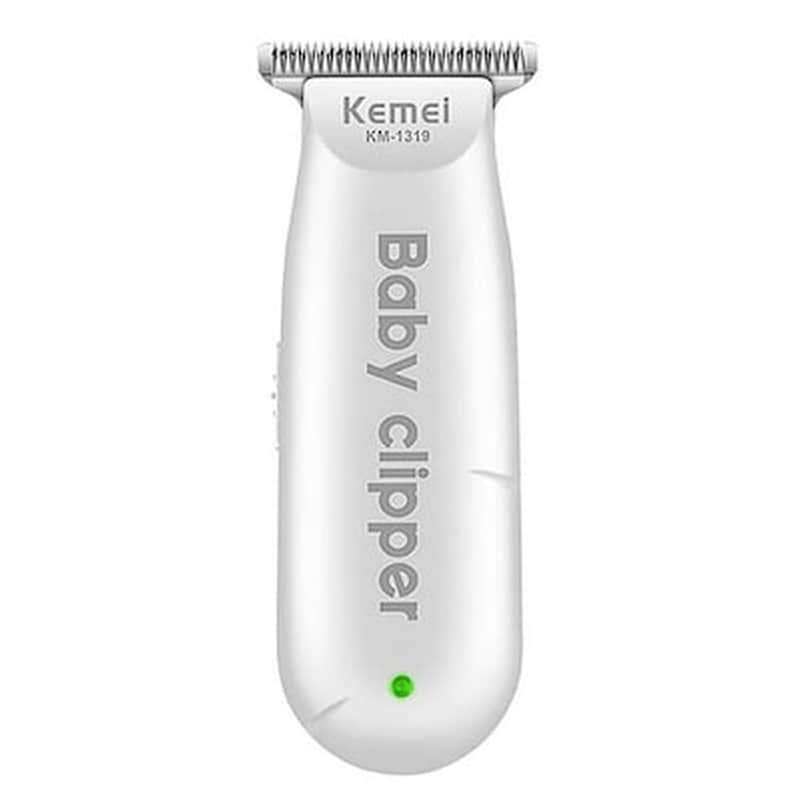 KEMEI KΜ-1319 Κουρευτική Μηχανή Επαναφορτιζόμενη Λευκό KEMEI
