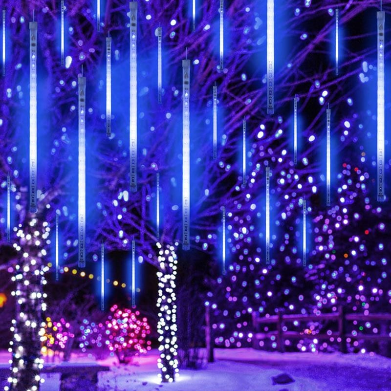 Χριστουγεννιάτικα Λαμπάκια Μετεωρίτες Aca Decor 180 LED 9m - Λευκό Ψυχρό