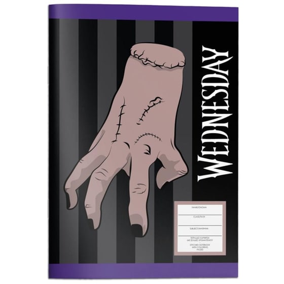 Τετράδιο Καρφίτσα Διακάκης Wednesday 40 Φύλλων (1 Τεμάχιο) image 2