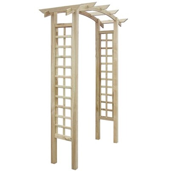 Vidaxl Πέργκολα Είσοδος - Αψίδα Με Καφασωτά 150 X 50 X 220 Εκ. Ξύλινη image 0