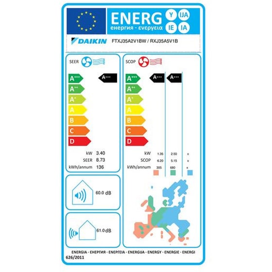 DAIKIN Emura FTXJ35AW/RXJ35A Κλιματιστικό Inverter 12.000 BTU A+++/A+++ με WiFi image 3