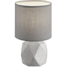 Trio Lighting Pike Τσιμεντένιο Πορτατίφ για Ντουί E14 με Γκρι Καπέλο και ΒάσηΚωδικός: R50311087