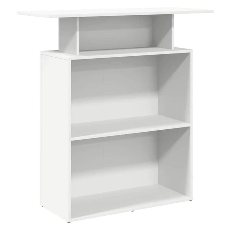 Γραφείο Υποδοχής VidaXL από Τεχνητό Ξύλο 100x40x104 cm - Λευκό