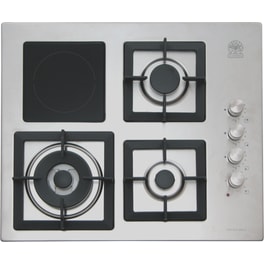 LA GERMANIA P633LVLAGX(GN) 60 cm Inox Εστία Μεικτή Φυσικού Αερίου Αυτόνομη