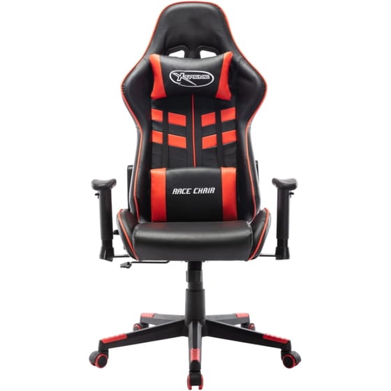 Καρέκλα Gaming VidaXL από Τεχνητό Δέρμα - Μαύρη/Κόκκινη image 1
