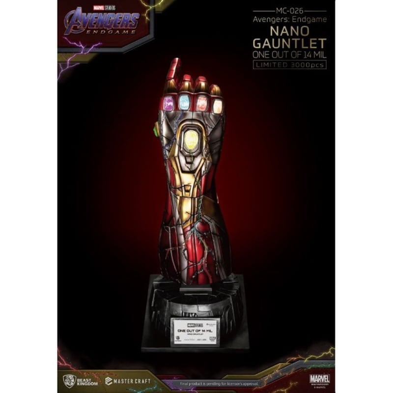 BEAST KINGDOM Beast Kingdom Marvel Ironman Nano Gauntlet Master Craft Replica