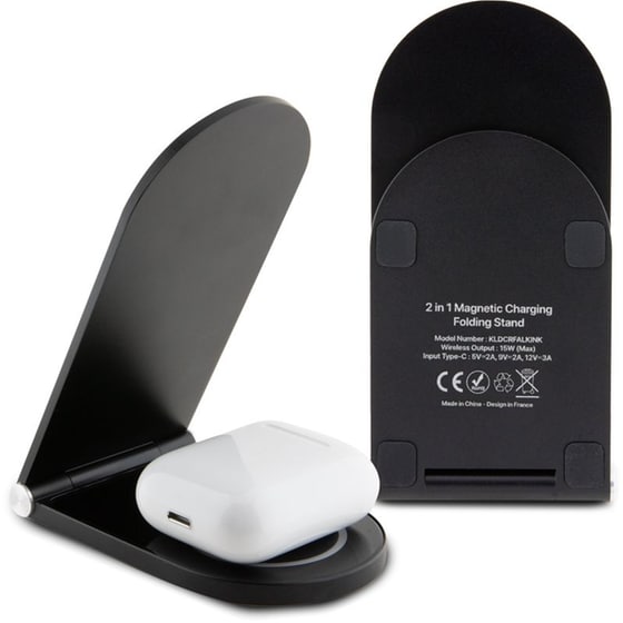 Ασύρματος Φορτιστής Karl Lagerfeld Magnetic Desk Charger 15W - Black image 1