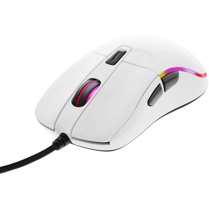 DELTACO Gaming Ενσύρματο Ποντίκι Deltaco Gam-085-w RGB 5000 DPI - Λευκό