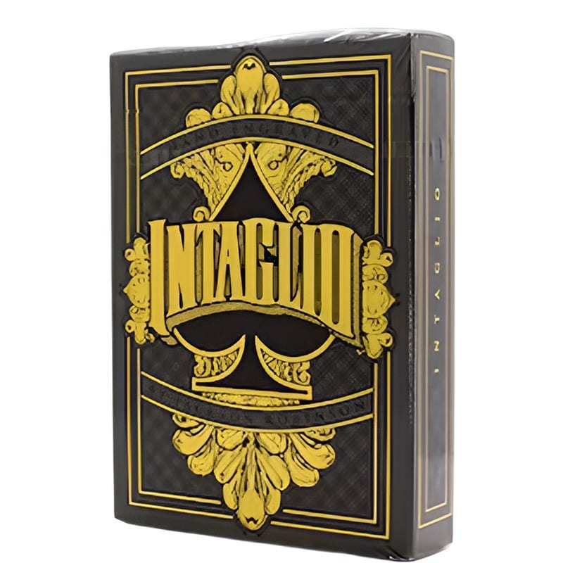 BICYCLE Intaglio Black Deck By Jackson Robinson - Τράπουλα