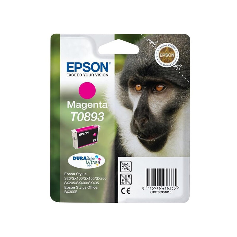 Epson T0893 Κυανό Μελάνι Εκτυπωτή C13T08934011