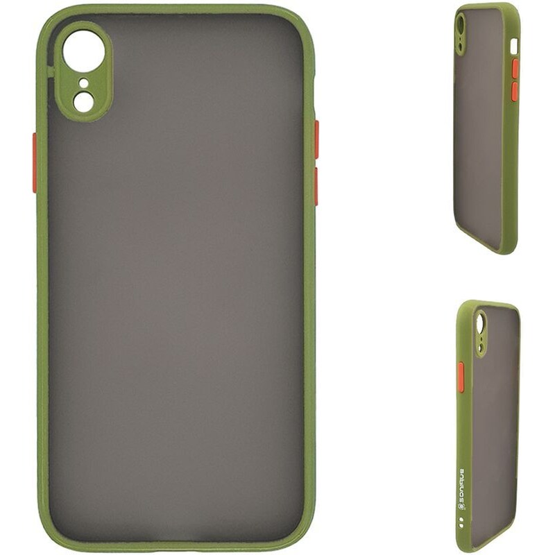 Θήκη Apple iPhone XR - Sonique Color Button Bumper - Πράσινο