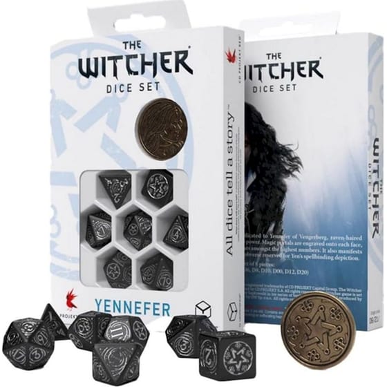Σετ Ζάρια - The Witcher Dice Set - Yennefer (the Obsidian Star) image 1