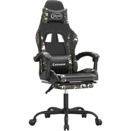 Καρέκλα Gaming VIDAXL 3143889 με Υποπόδιο από Τεχνητό Δέρμα