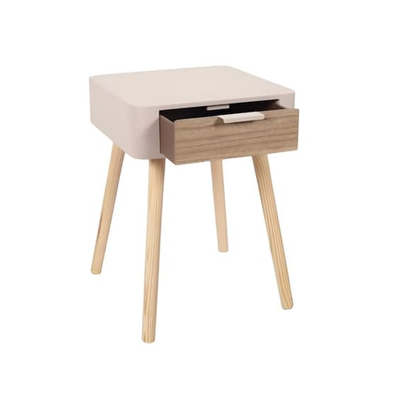 Κομοδίνο Aria Trade Από Mdf 35x40x48 cm - Σομόν image 3