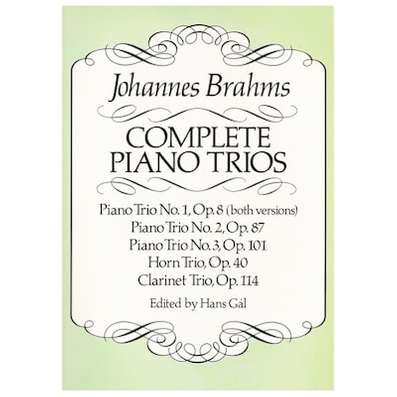 DOVER PUBLICATIONS Βιβλίο Για Σύνολα Dover Publications Brahms - Complete Piano Trios