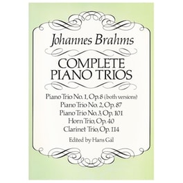 Βιβλίο Για Σύνολα Dover Publications Brahms - Complete Piano Trios