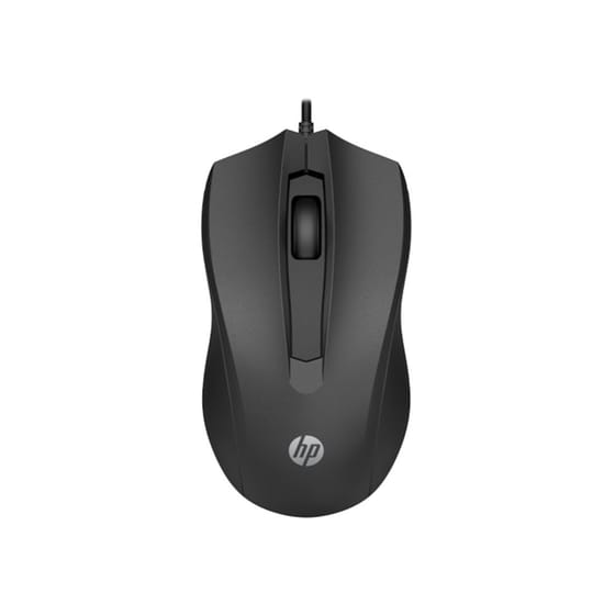 Ενσύρματο Ποντίκι HP Wired 100 6VY96AA - Μαύρο image 1